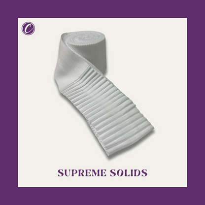 Supreme Solids - 2.5" Roll - White (20 cuts)