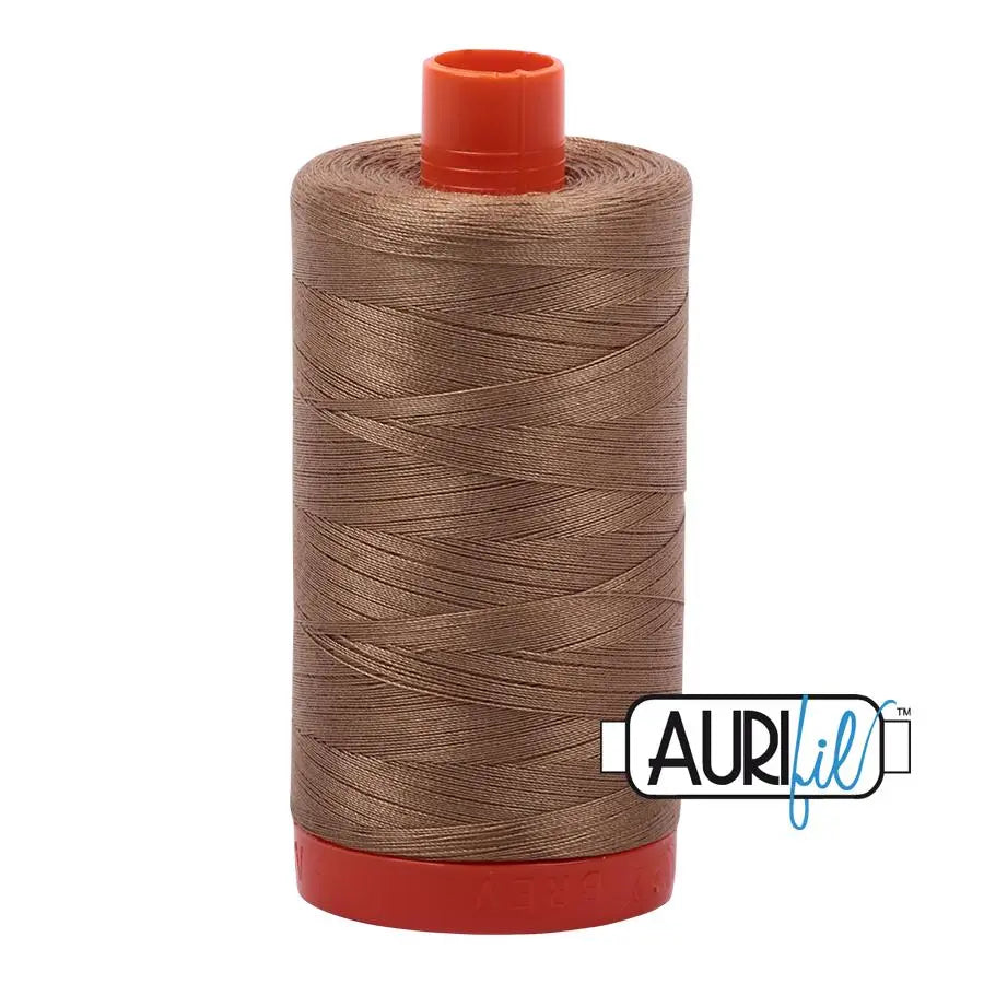 6010 Toast Aurifil Cotton 50wt Large Spool