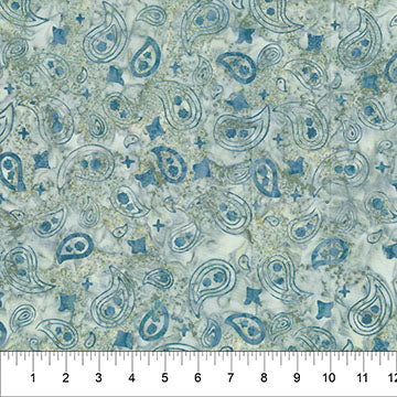 Saddle Up Bandana Slate Cotton 43"/44" Fabric Per Yard
