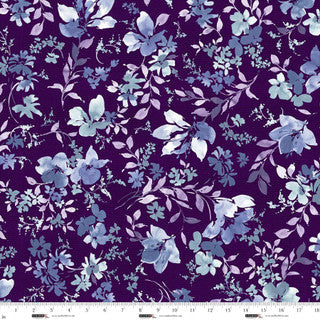 Garden Whispers 118" Nightshade Cotton Wideback Fabric per yard