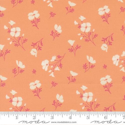Cannon Beach Peach Astoria Florals 44"/45" Fabric Per Yard