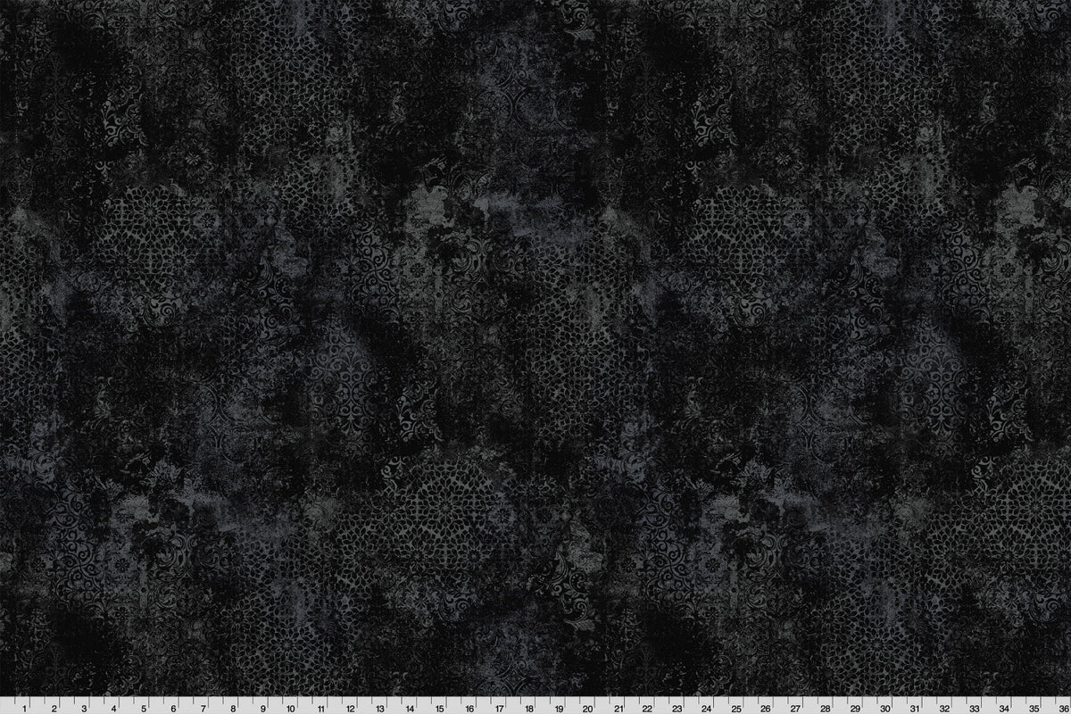Barely Basics Stone Wash Quilting Cuddle Black Fabric - ( 7/8 Yard Pack )