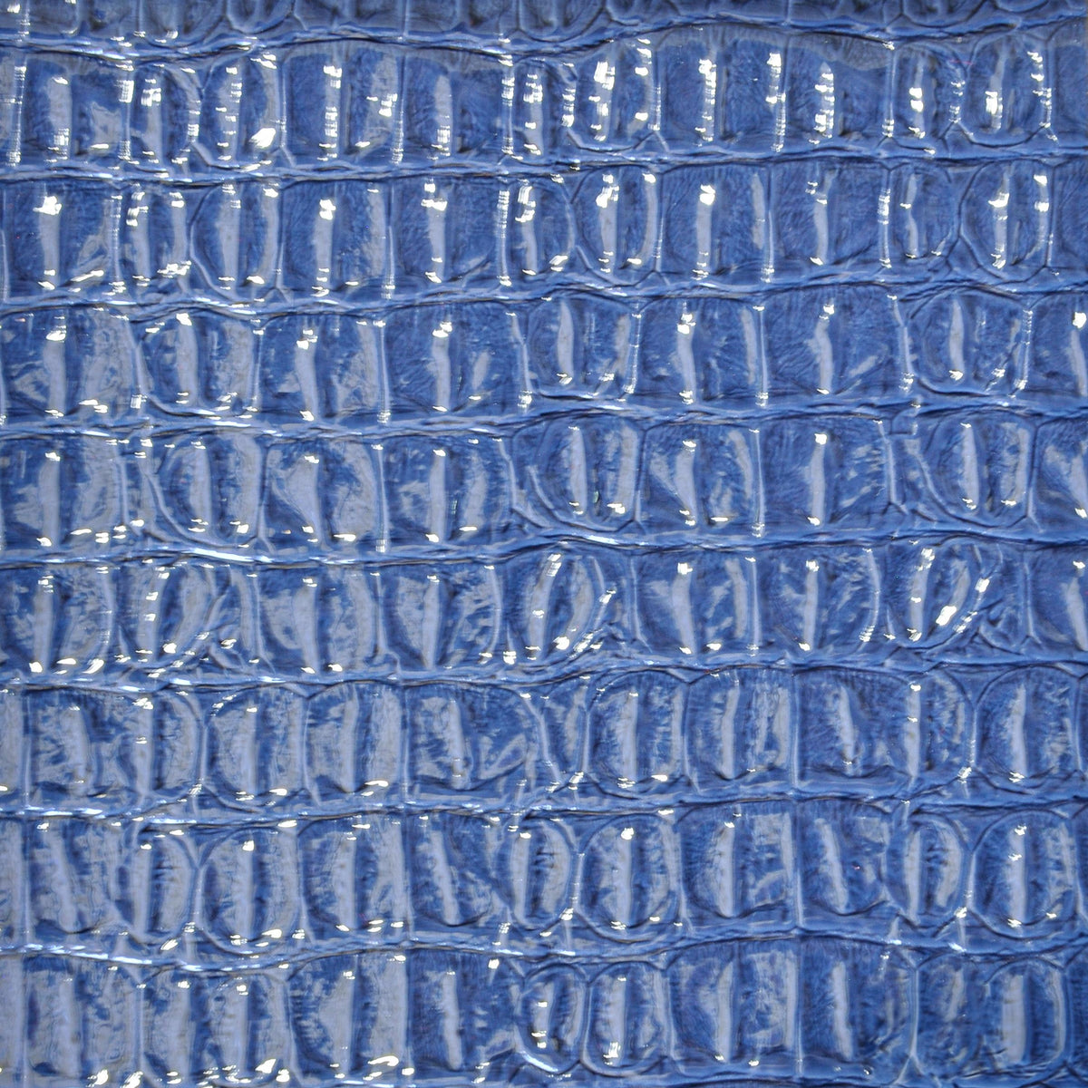 Belagio Enterprises - 17" X 36" Faux Crocodile Vinyl Fabric | BCV-05 Navy Blue