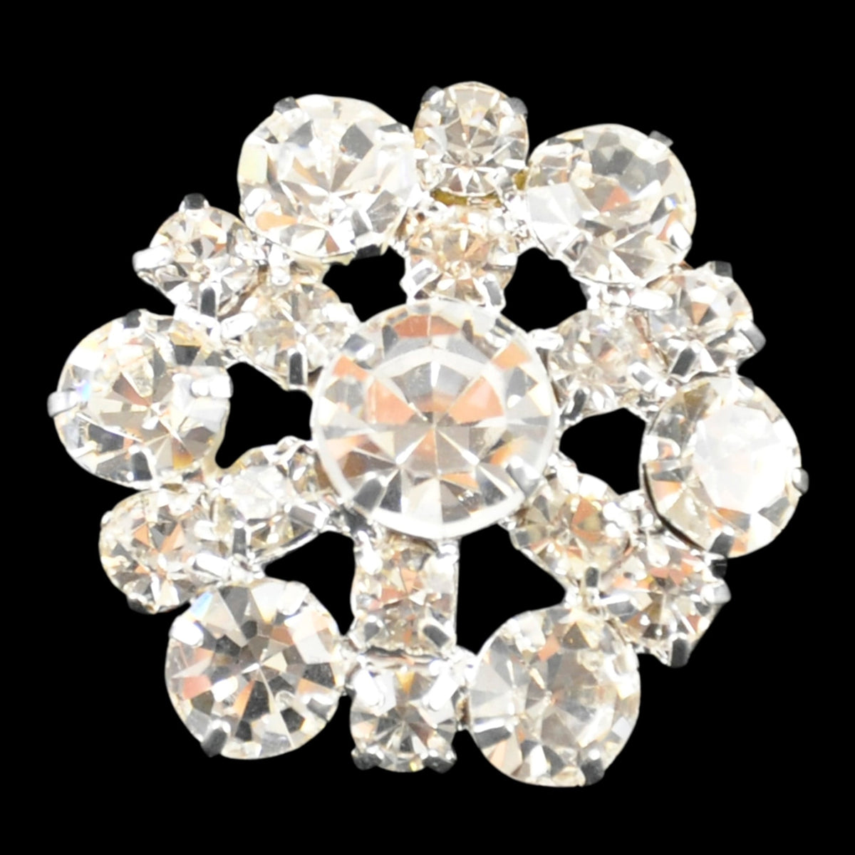 Belagio Enterprises - 1" Width Rhinestone Buttons (6pcs per Order) - BRB-122