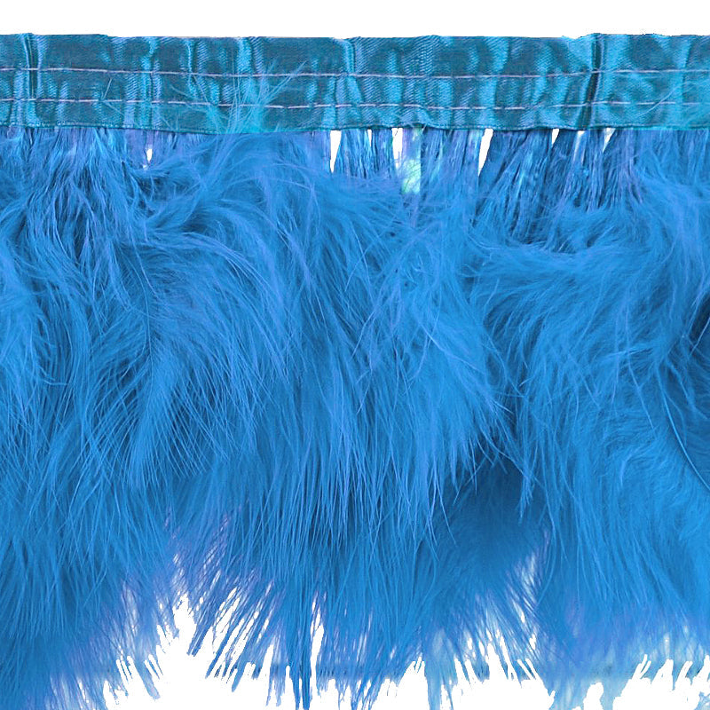 Belagio Enterprises - 8-inch Turkey Feather Trim (2 Yard Roll) - B-1134-23 Teal