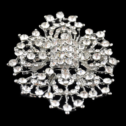 Belagio Enterprises -  Rhinestone Brooch - 2 1/2" W x 3" L - BW-140