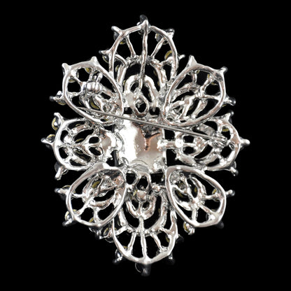 Belagio Enterprises -  Rhinestone Brooch - 2 1/2" W x 3" L - BW-140