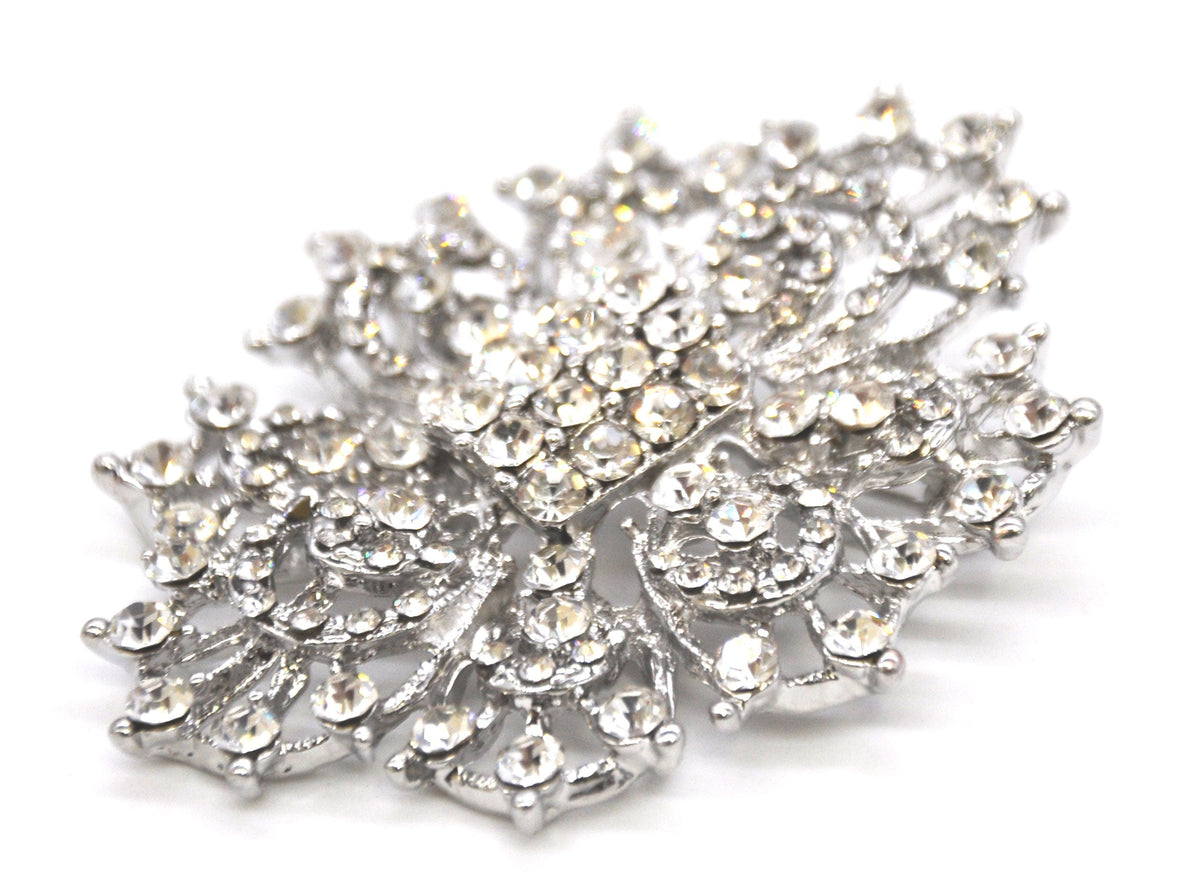 Belagio Enterprises -  Rhinestone Brooch - 2 1/2" W x 3" L - BW-140