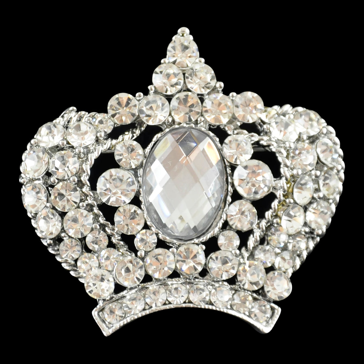 Belagio Enterprises -  Rhinestone Brooch - 2" W x 2" L - BW-141