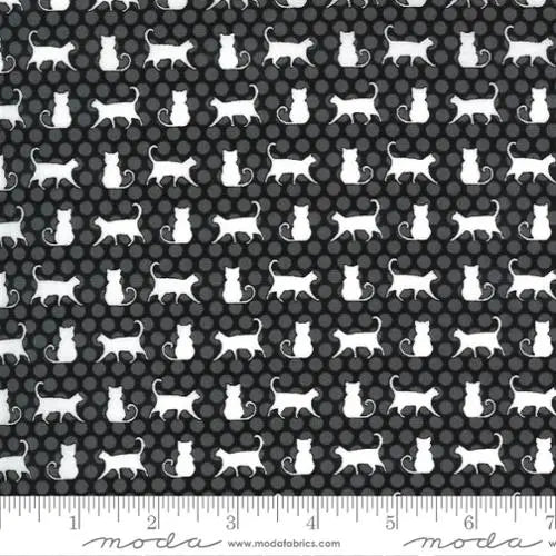 Black Cat Parade Midnight Magic 2 Mist 44"/45" Fabric Per Yard