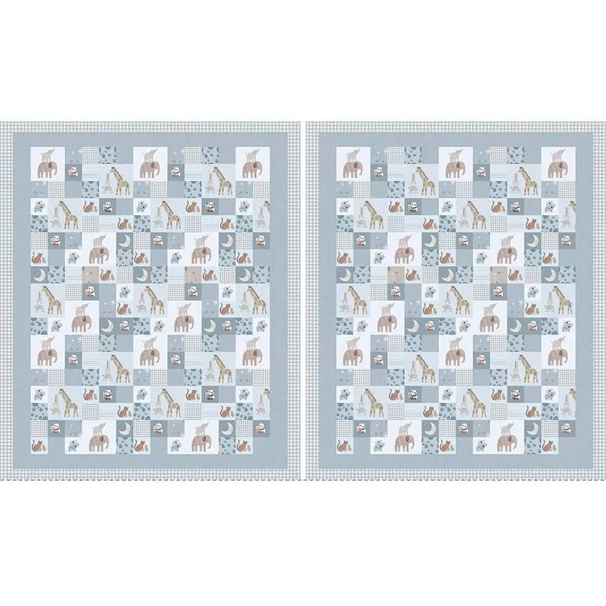 Blue Double Lush Velvet 58/60" Blue Safari Stargazing