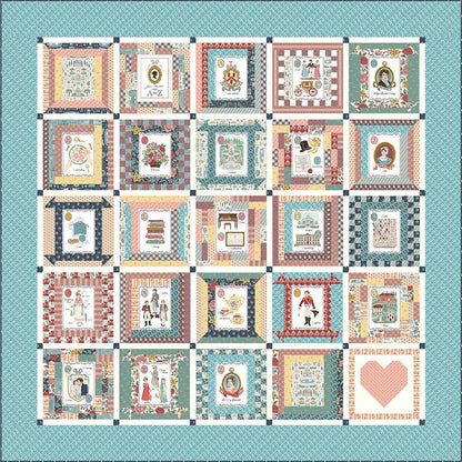 Bluebird Patterns A to Z Jane Austen Panel Quilt Pattern