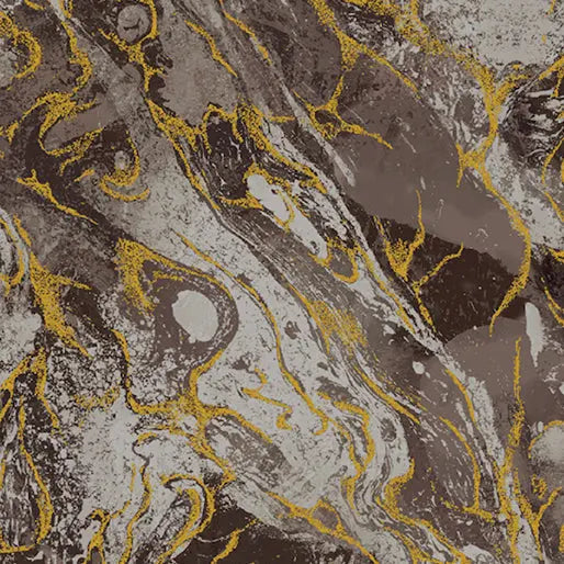 Cocoa Marbled Earth Cotton 44”/45" Fabric Per Yard
