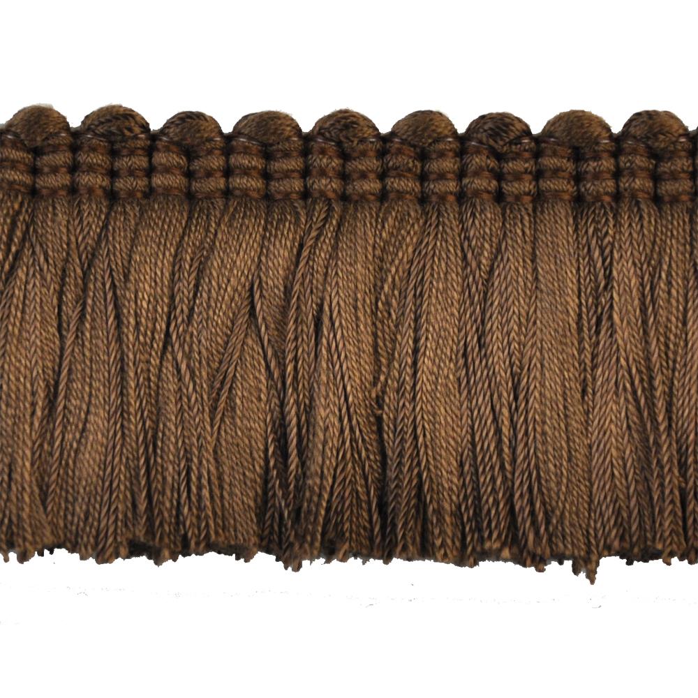 Colors Collection - 2" Brush Fringe (25 Yard Roll)-BF-4018-06 Brown