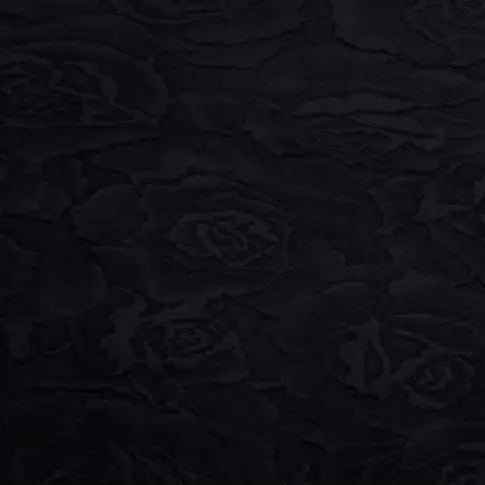 Cuddle 3 Extra Wide Rose Burnout Limited Edition Black Fabric per yard