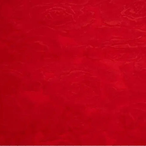 Cuddle 3 Extra Wide Rose Burnout Limited Edition Scarlet Fabric per yard