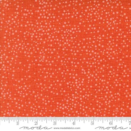 Dotty Thatched Tangerine 44"/45" Fabric Per Yard