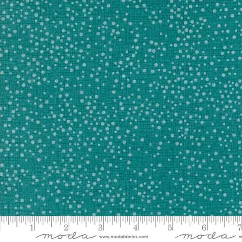 Dotty Thatched Turquoise 44"/45" Fabric Per Yard