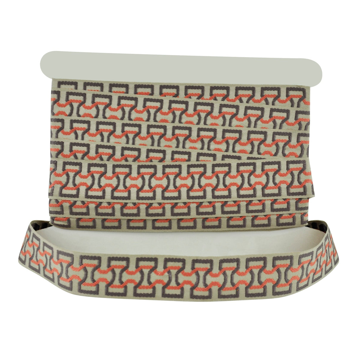 Elegance Collection - 2" width Braid (25 Yard Roll) - BR-7090-08/21 Fuchsia and Silver