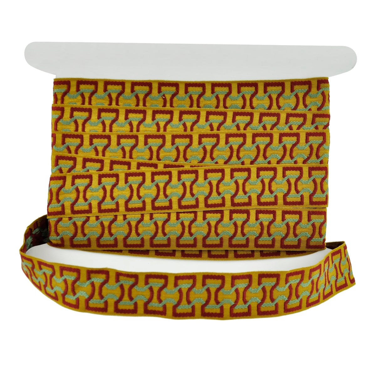 Elegance Collection - 2" width Braid (25 Yard Roll) - BR-7090-17/14 Wine and Gold