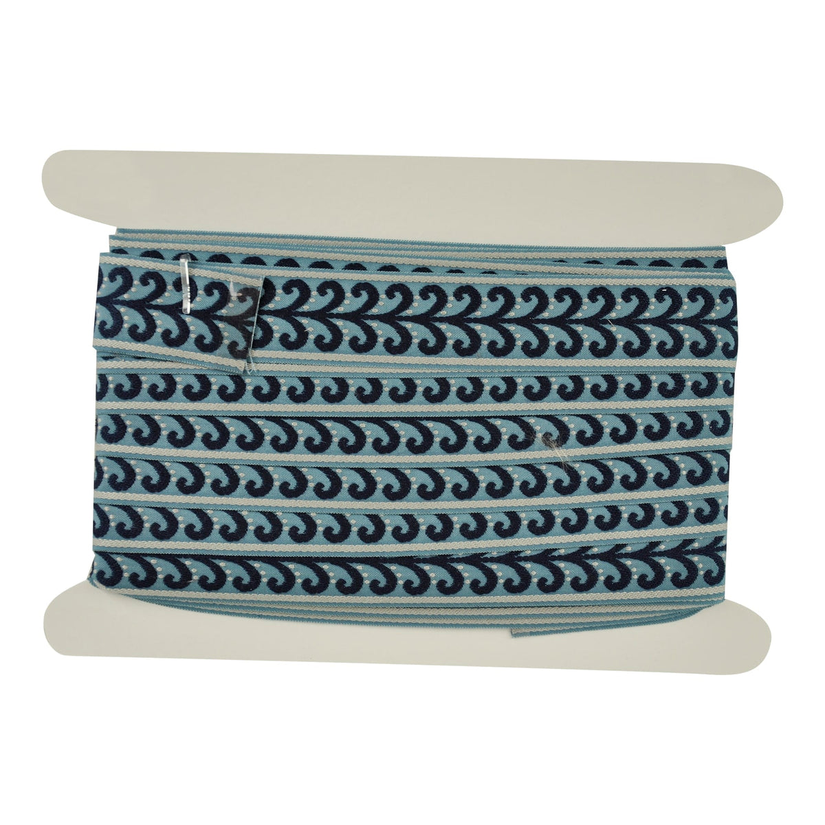 Elegance Collection - 2" width Braid (25 Yard Roll) - BR-7091-05/03 Navy and Light Blue