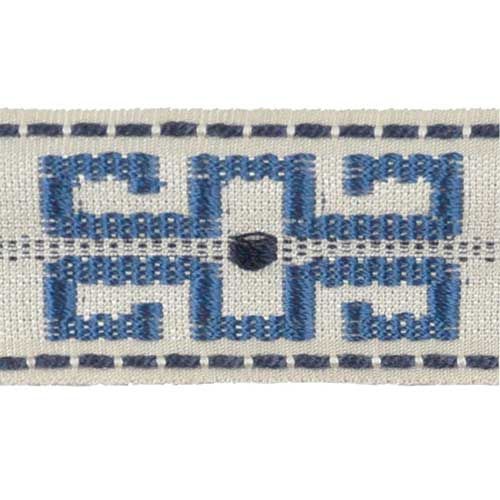 Godiva Collection - 1 1/2" width KEY PATTERN BRAID (25 Yard Roll) - BR-7096-05/24
