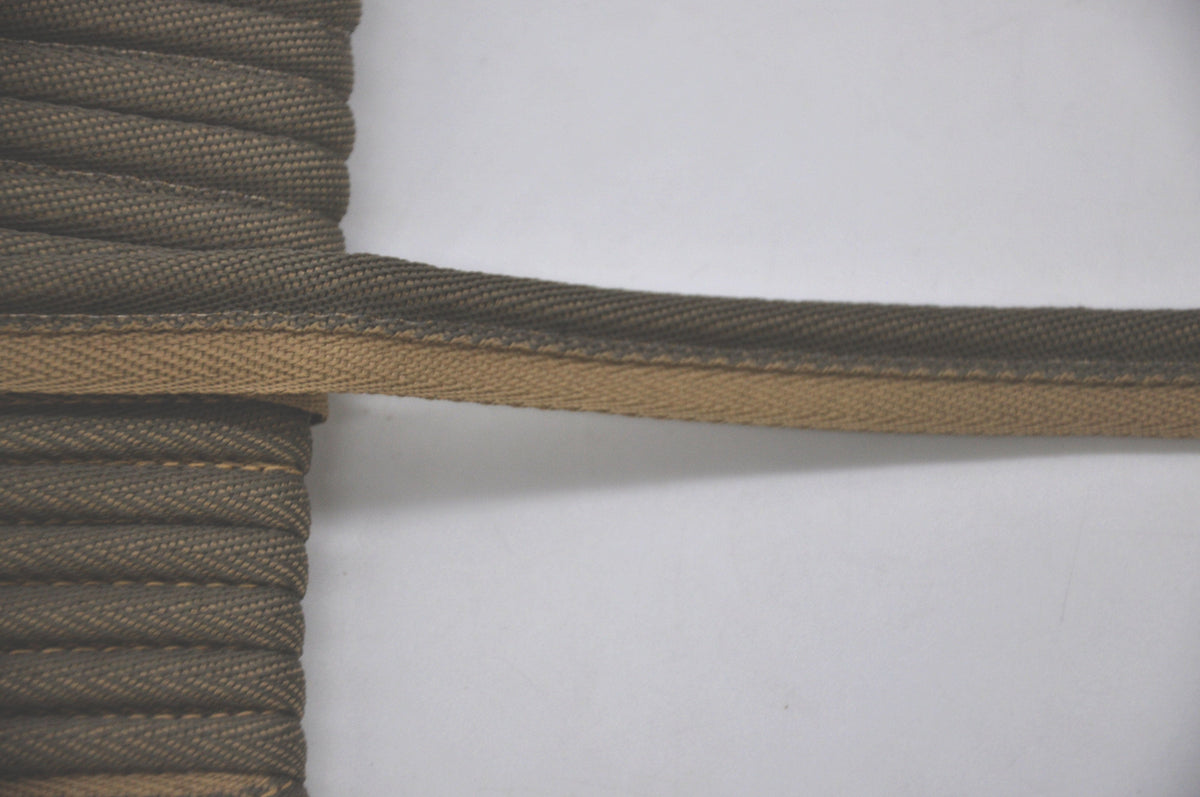 Godiva Collection - 1/4" Width PIPING CORD with LIP (50 Yard Roll) - BC-10098-28/66 Beige and Chocolate