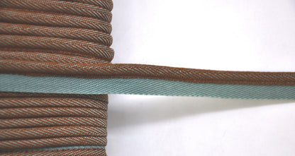 Godiva Collection - 1/4" Width PIPING CORD with LIP (50 Yard Roll) - BC-10098-33/28 Turquoise and Beige