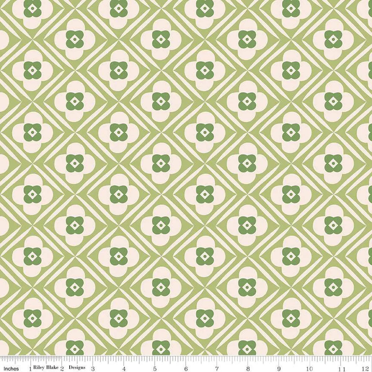 Green Bee Plaids Hugs Wideback Fabric per yard