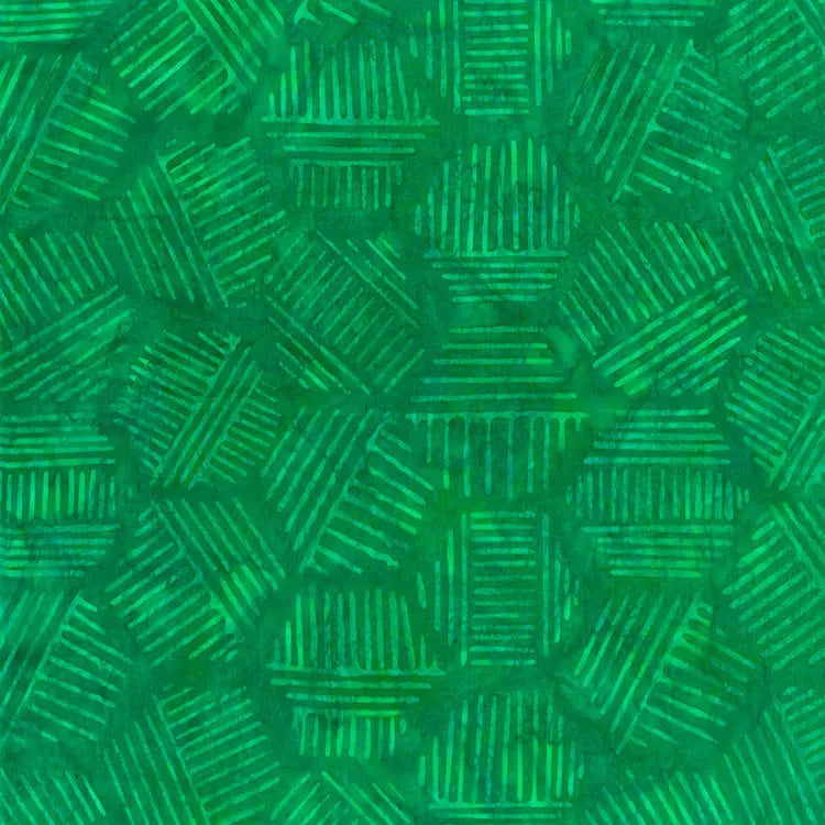 Hexies Emerald 81700-69 Cotton 44"/45" Fabric Per Yard