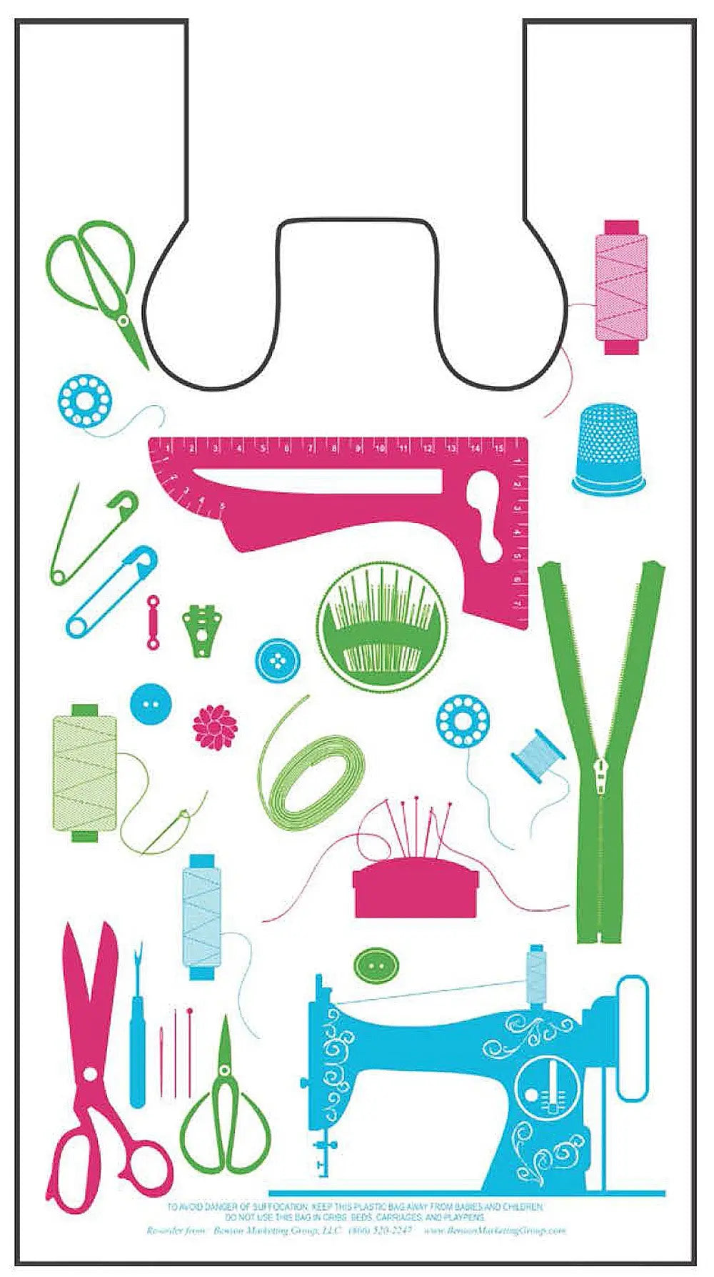 Hip Quilter Plastic Bag 1000ct 12in x 7in x 22in