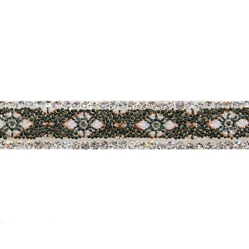 Iron-On Rhinestone Trim - 3/8" Width (5 Yard Roll) - BRSY-25