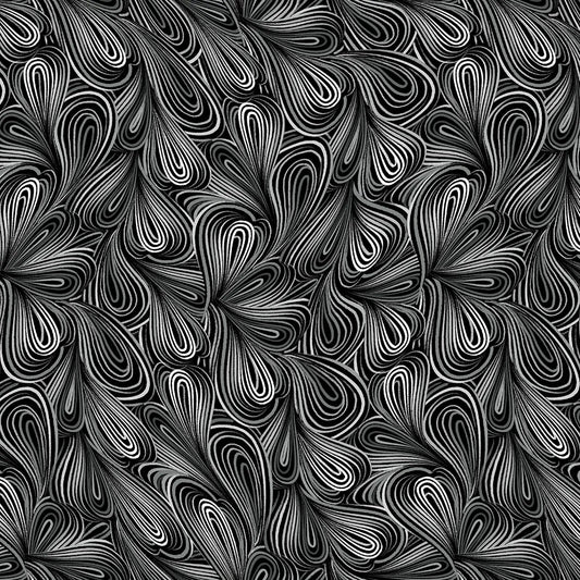 Gray Color Flow Cotton Wideback Fabric per yard