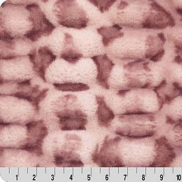 Luxe Cuddle Milan Clouded Leo Rosewater 58"/60" Fabric per yard