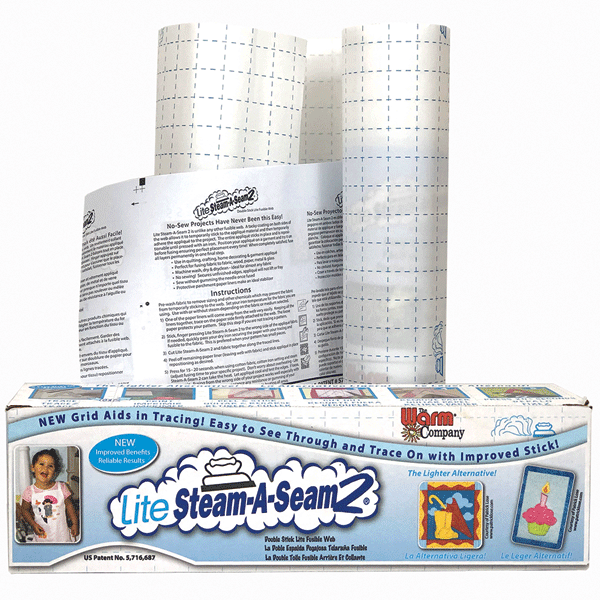 Lite Steam-A-Seam 2® Lightweight Repositionable Fusible Web – 18" x 25 Yard Bolt