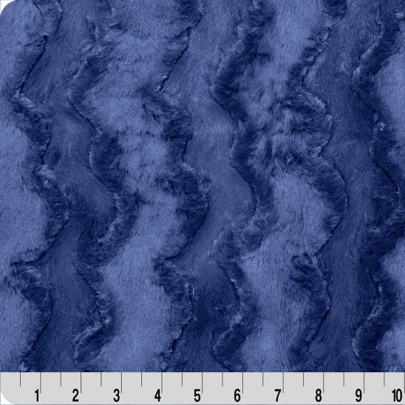Luxe Cuddle Glacier Navy 58"/60" Fabric per yard
