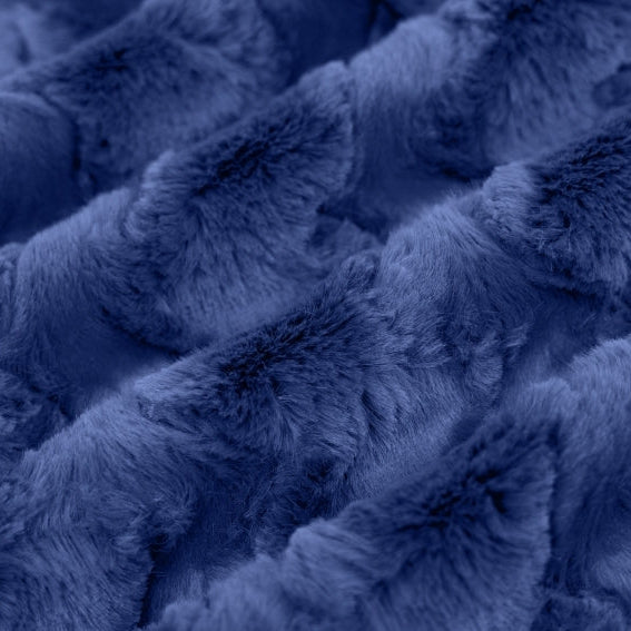 Luxe Cuddle Glacier Navy 58"/60" Fabric per yard