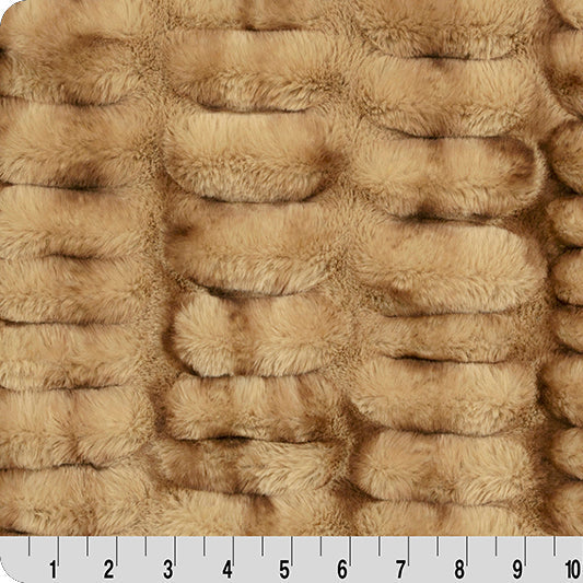Luxe Cuddle Milan Enzo Mocha 58"/60" Fabric per yard