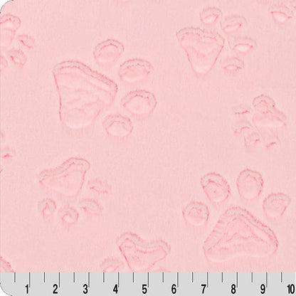 Luxe Cuddle Paws Blush 58"/60" Fabric per yard