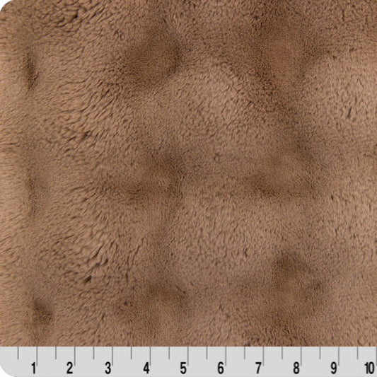 Luxe Cuddle Powderpuff Cappuccino 58"/60" Fabric per yard