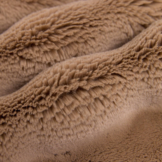 Luxe Cuddle Powderpuff Cappuccino 58"/60" Fabric per yard