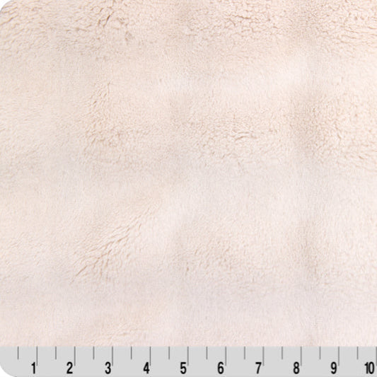Luxe Cuddle Powderpuff Pearl 58"/60" Fabric per yard