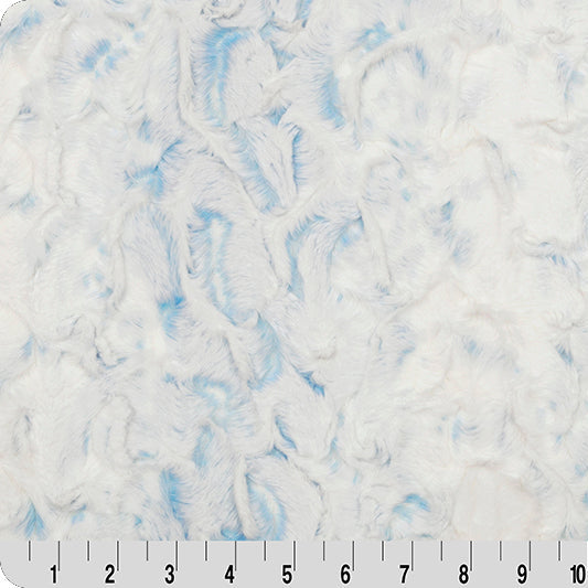 Luxe Cuddle Snowy Owl Sky 58"/60" Fabric per yard