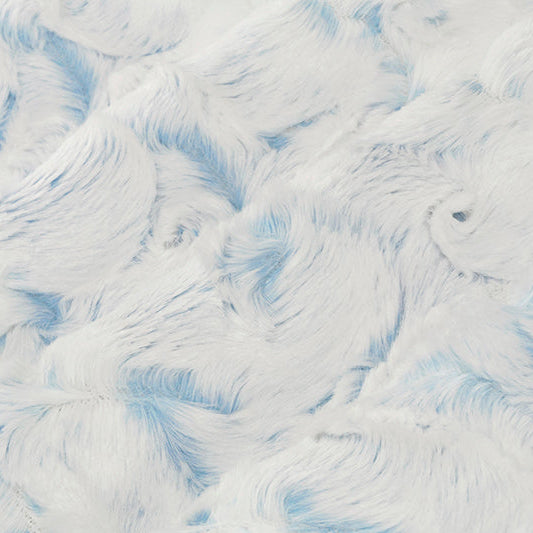 Luxe Cuddle Snowy Owl Sky 58"/60" Fabric per yard