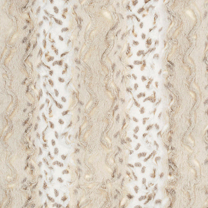 Luxe Cuddle Wild Lynx Ice Taupe 58"/60" Fabric per yard