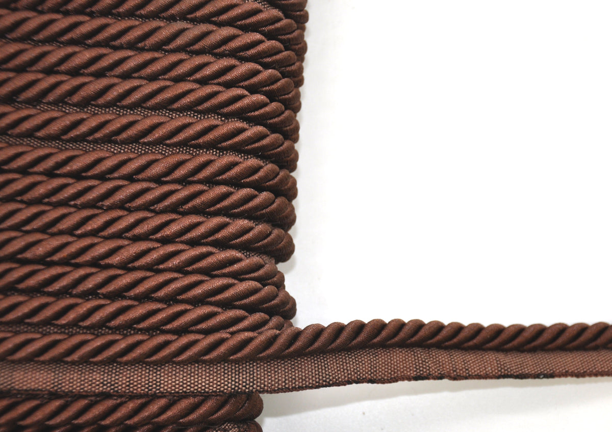 Milante Collection - 3/8" CORD WITH LIP (50 Yard Roll) - BC-1023-06 Brown