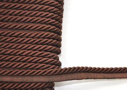 Milante Collection - 3/8" CORD WITH LIP (50 Yard Roll) - BC-1023-06 Brown