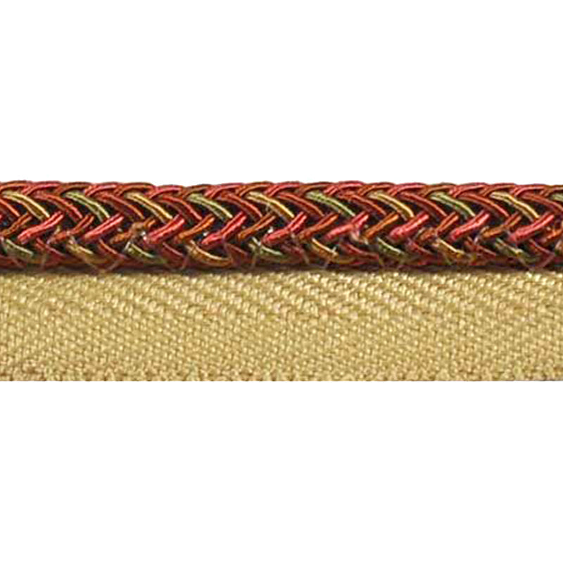 Mulberry Collection - 1/4" Width CORD WITH LIP (25 Yard Roll) - BC-10002-80/61 Dark Rose and Mocha