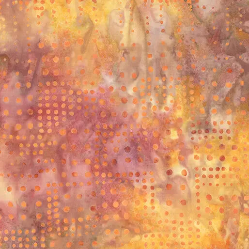 Multi Variegated Sunset Dots Cotton 44"/45" Fabric Per Yard