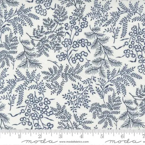 Nantucket Summer Cream Navy Sconset Landscape Nature 44"/45" Fabric Per Yard